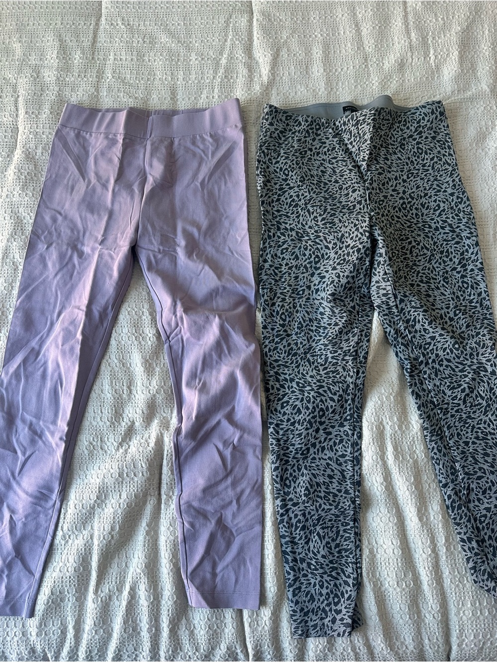 Women’s Lavender & Navy Printed Leggings - Pack of 2